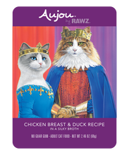 Load image into Gallery viewer, RAWZ Cat Aujou Pouches Chicken Breast &amp; Duck
