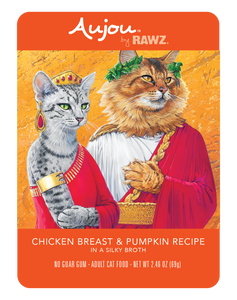 RAWZ Cat Aujou Pouches Chicken Breast & Pumpkin