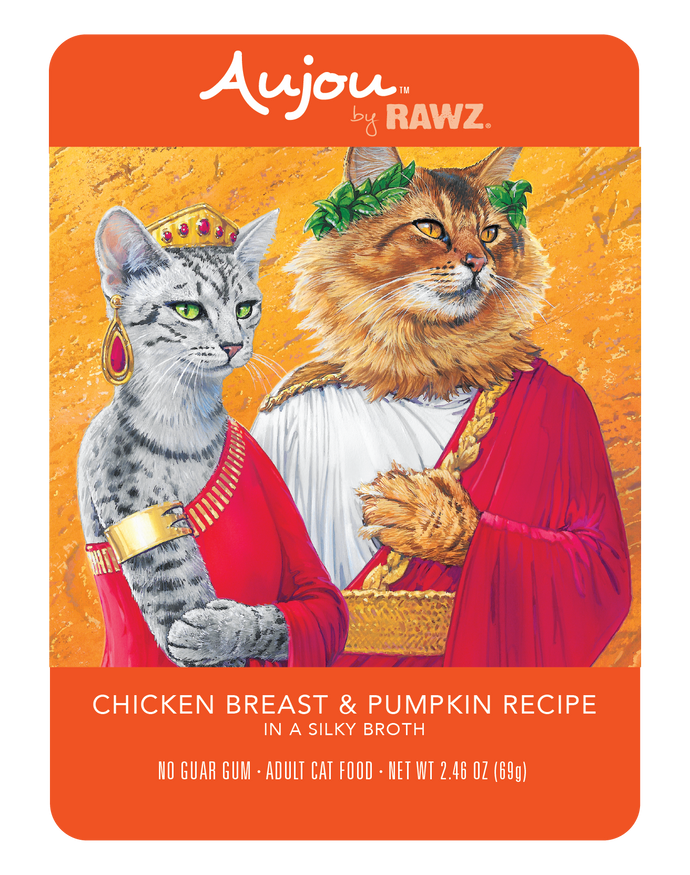 RAWZ Cat Aujou Pouches Chicken Breast & Pumpkin