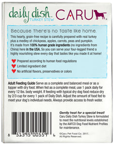 Caru Daily Dish Dog Stew Turkey