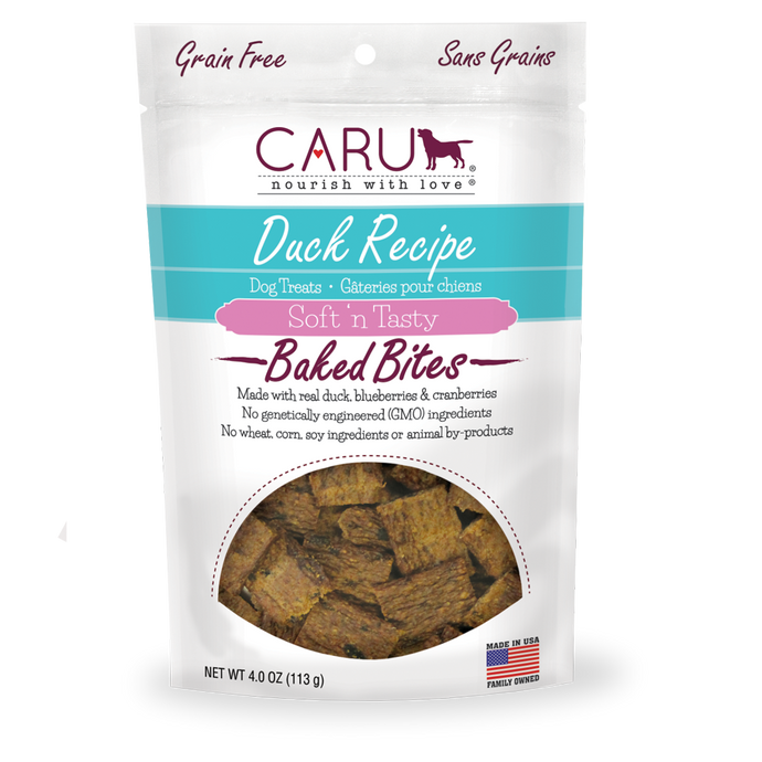 Caru Treats Dog Baked Bites Duck