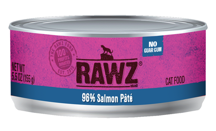 RAWZ Cat Cans 96% Salmon Pate