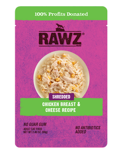 Rawz Cat Shredded Pouches Chicken Breast & Cheese