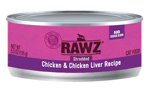 Rawz Cat Cans Shredded Chicken & Chicken Liver