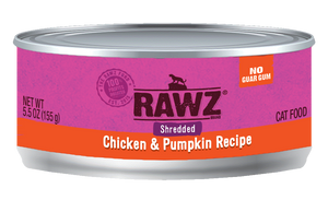Rawz Cat Cans Shredded Chicken & Pumpkin