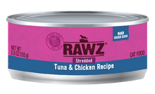 Load image into Gallery viewer, Rawz Cat Cans Shredded Tuna &amp; Chicken

