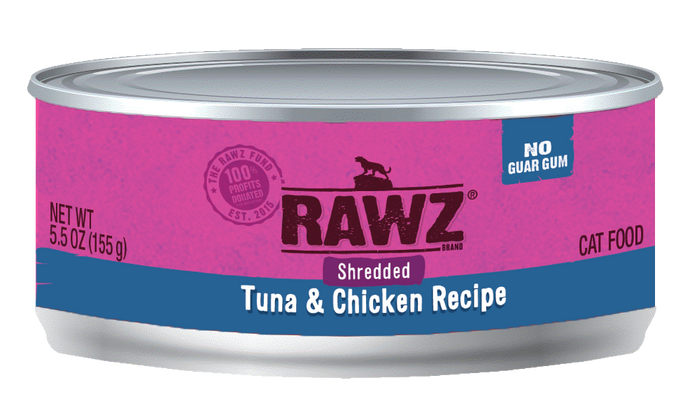Rawz Cat Cans Shredded Tuna & Chicken