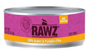 RAWZ Cat Cans 96%  Rabbit & Pumpkin Pate