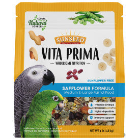 Sunseed Vita  Prima Med & Lg Parrot Safflower Formula
